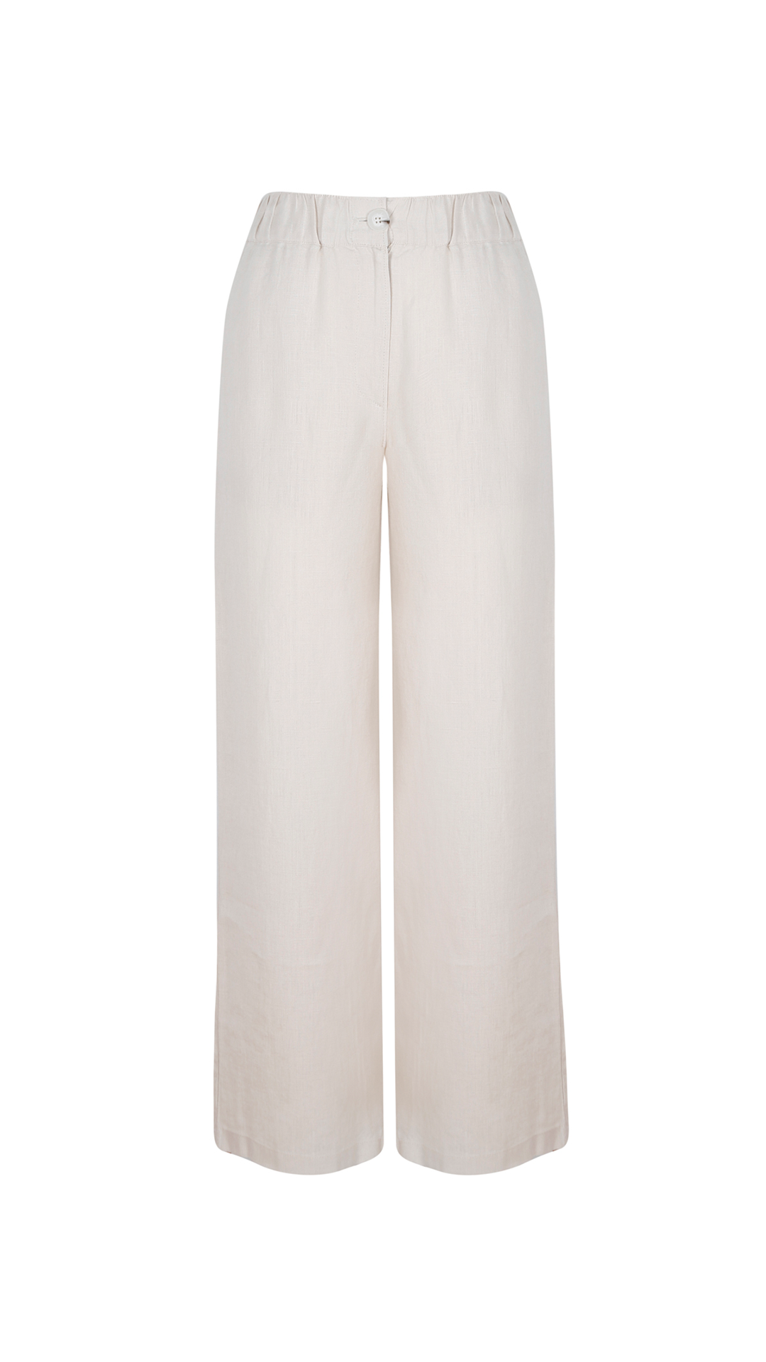 Soft Drape Bol Paça Klasik Keten Pantolon