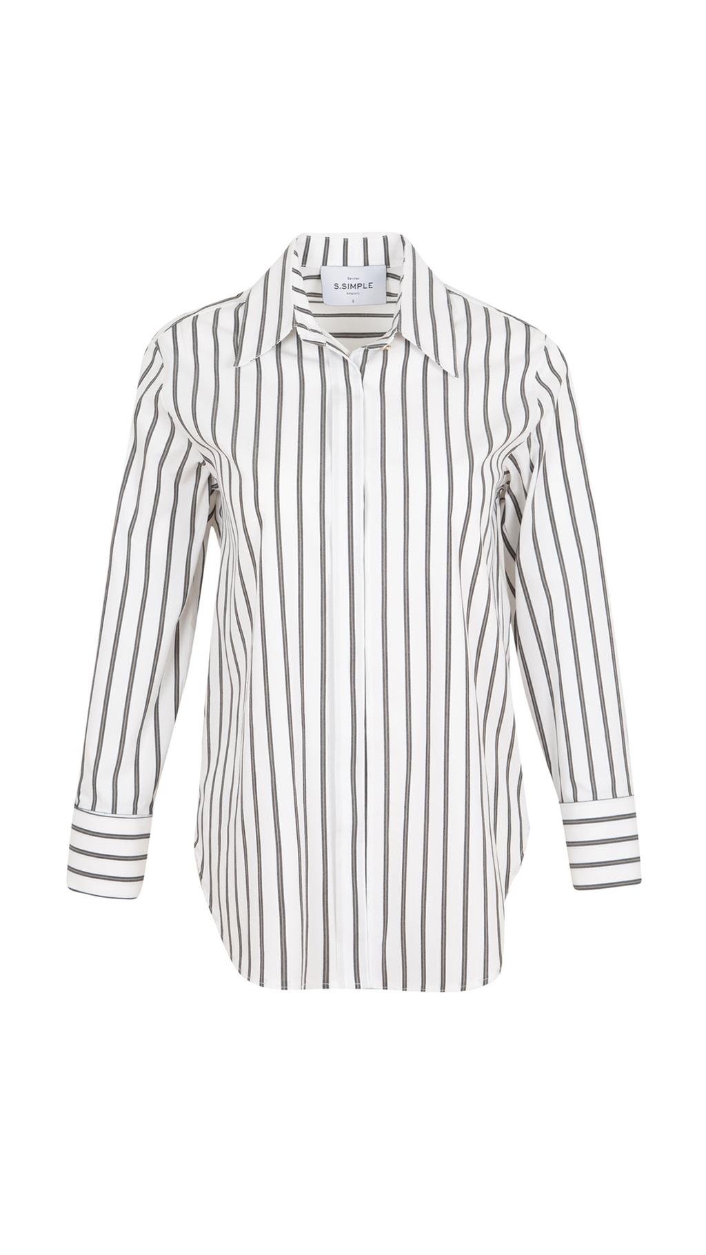Stripe Edit Çizgili Poplin Gömlek