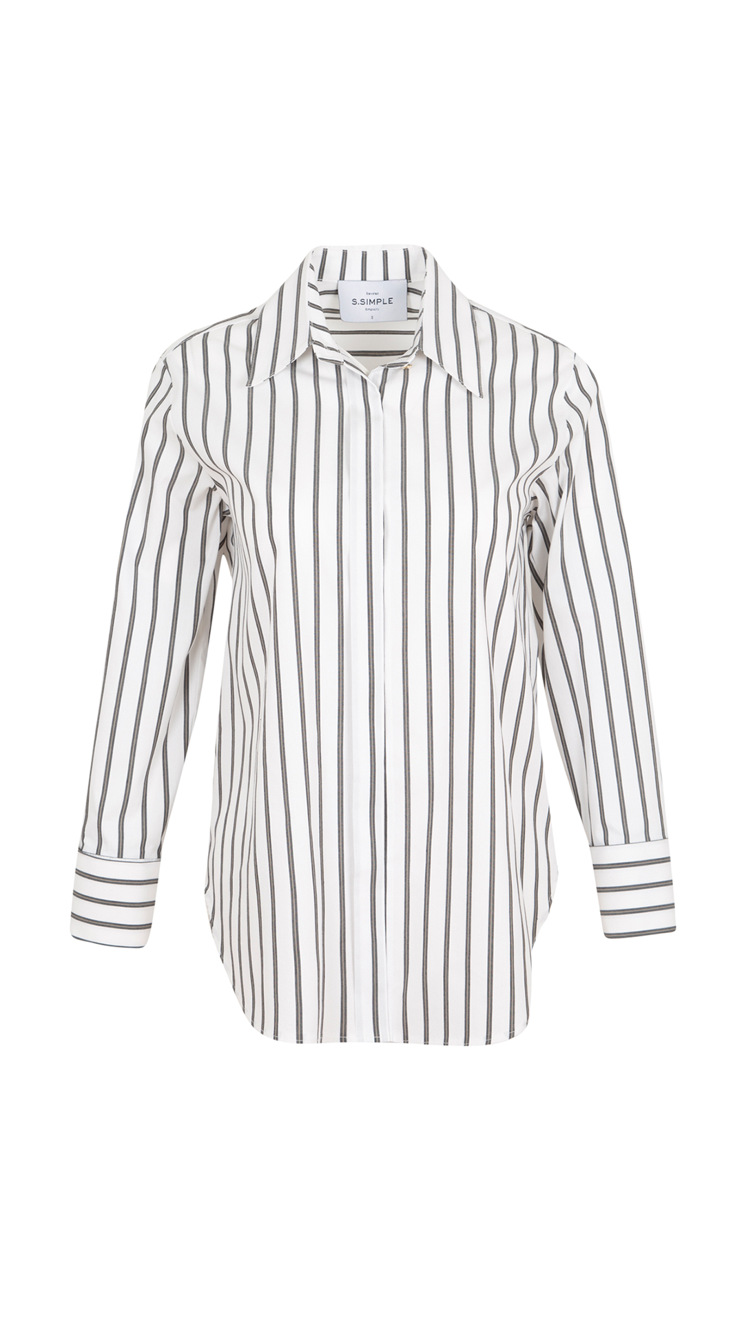 Stripe Edit Çizgili Poplin Gömlek