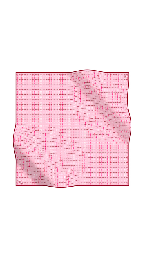 Çizgi Desenli Twill İpek Eşarp