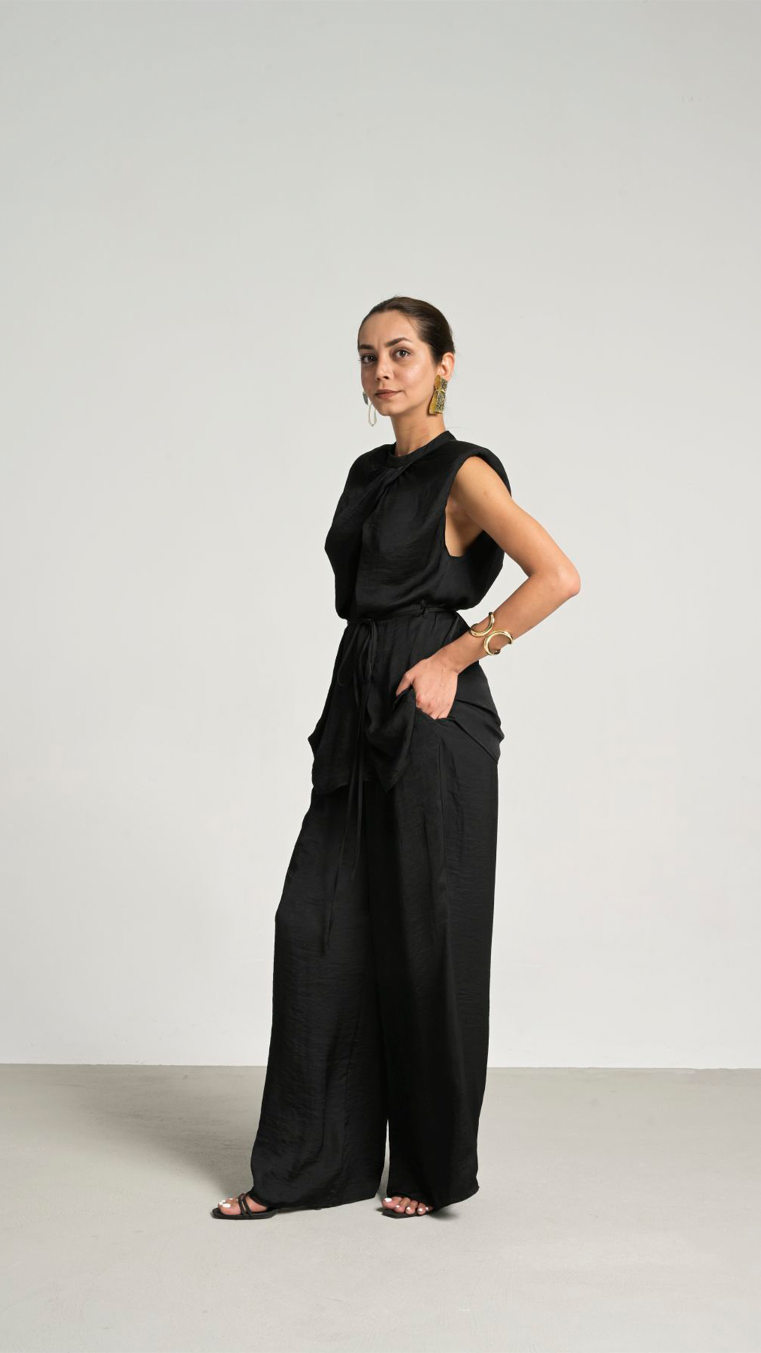 Laviess Saten Pantolon