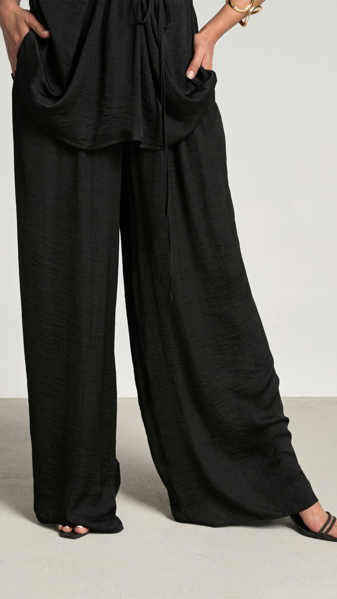 Laviess Saten Pantolon