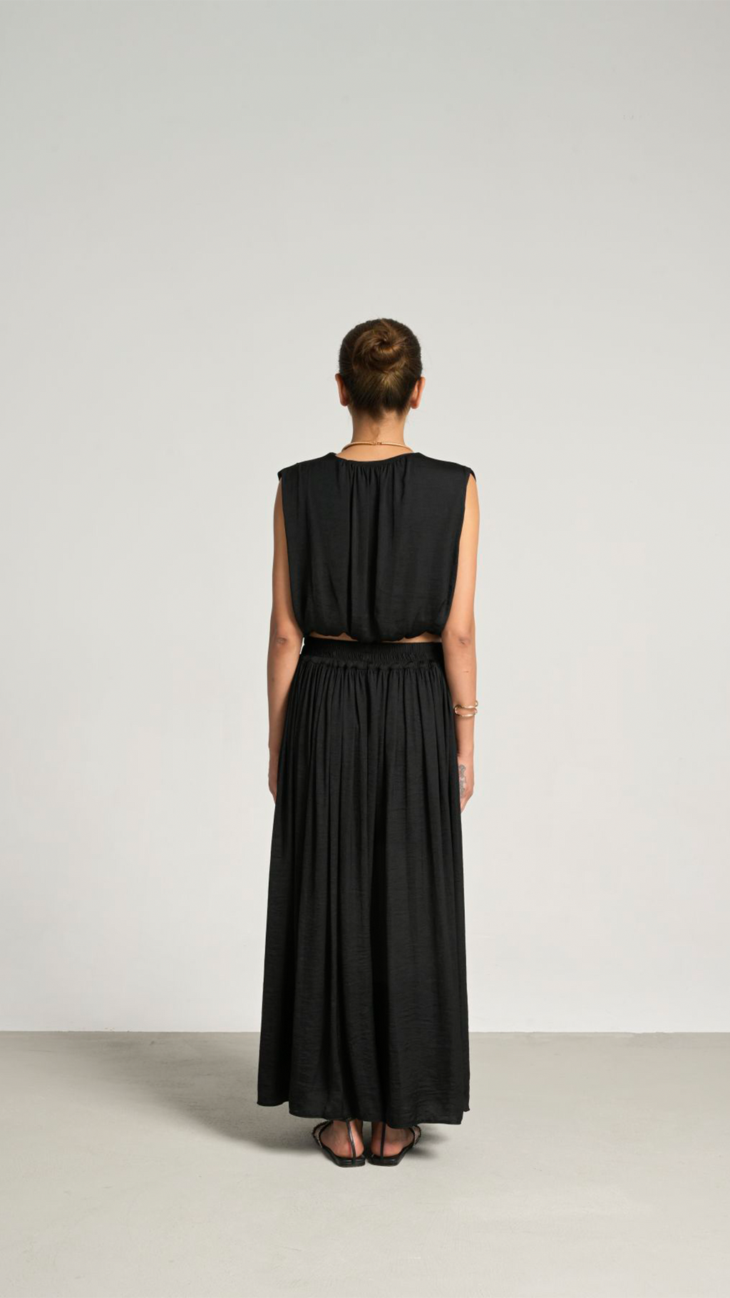 Laviess Crop Saten Bluz