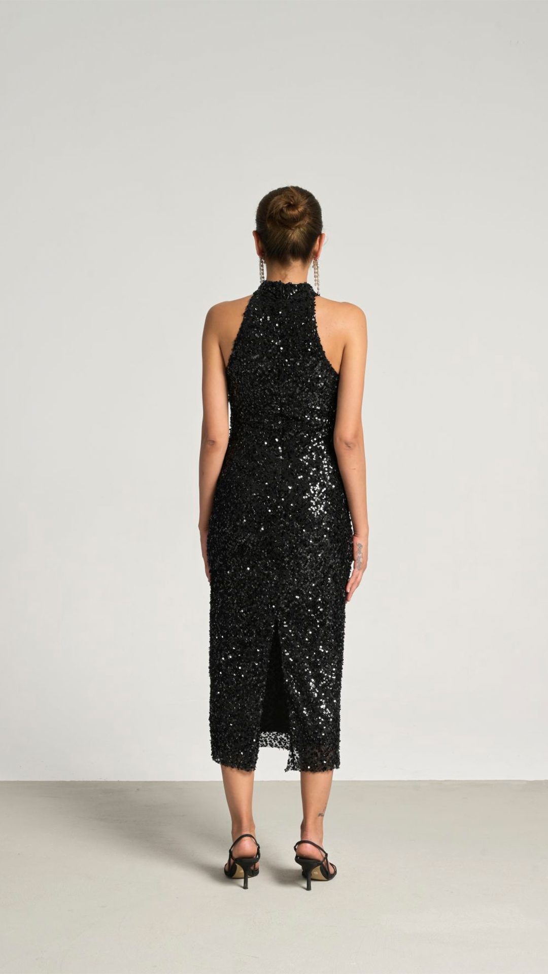 Laviess Halter Yaka Payet Elbise