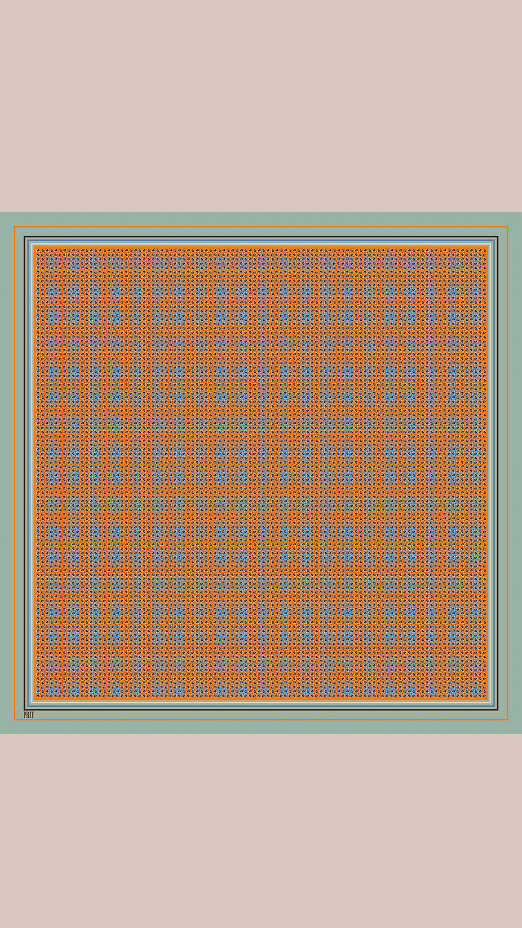 Eşarp-  Nakş P Monogram&Kiremit