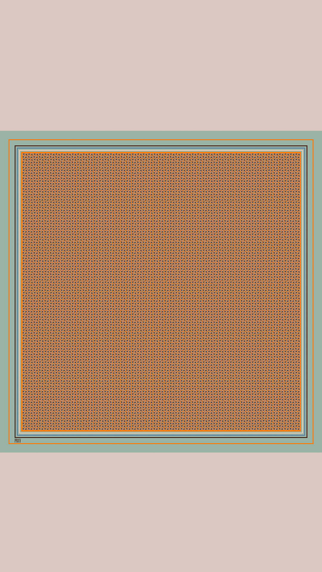 Eşarp-  Nakş P Monogram&Kiremit