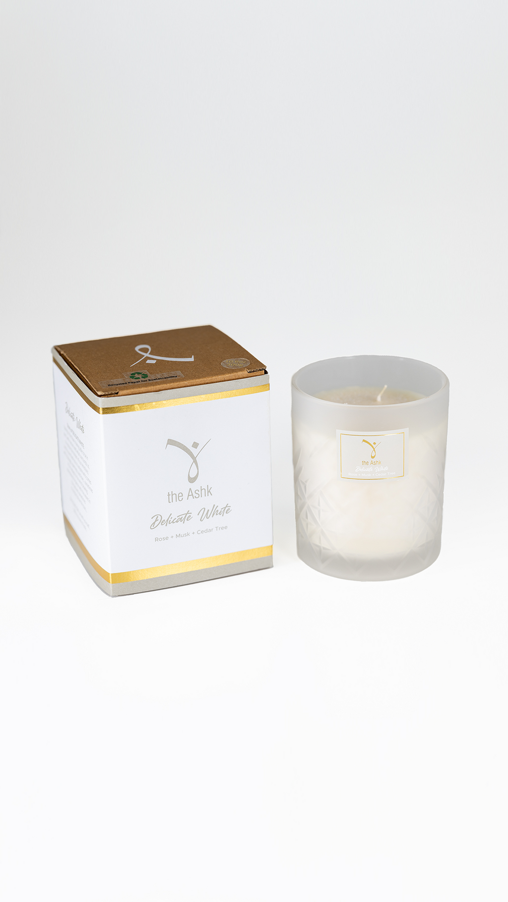 Delicate White Mum 300gr Gül & Misk & Sedir Ağacı