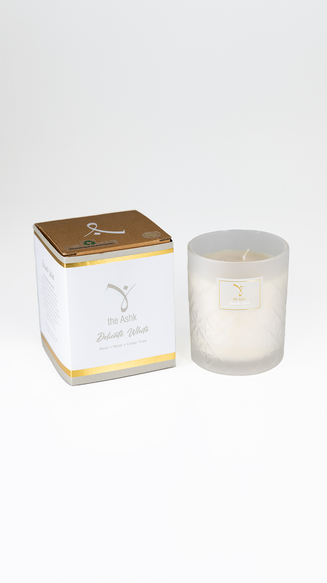 Delicate White Mum 300gr Gül & Misk & Sedir Ağacı